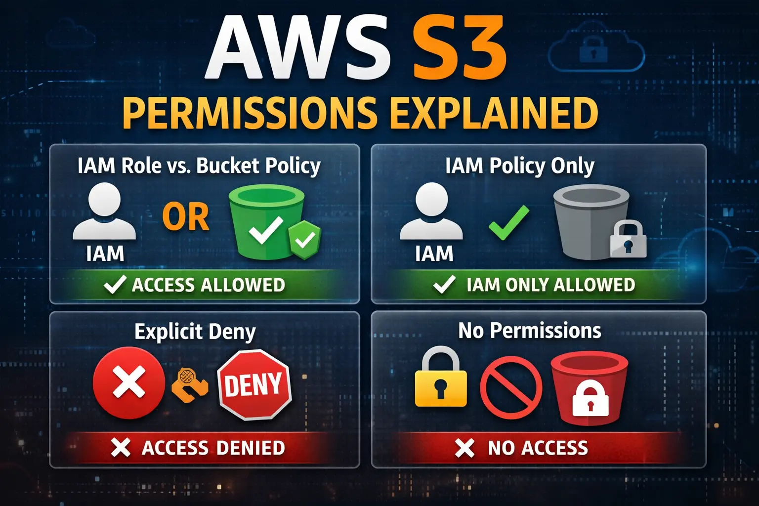 Combination of S3 And IAM Policy